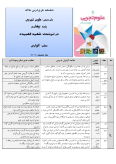 شیوه تدریس و طرح درس سالانه علوم پایه چهارم ابتدایی